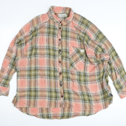 Urban Outfitters Womens Plaid Button Up Shirt Multicoloured Size S