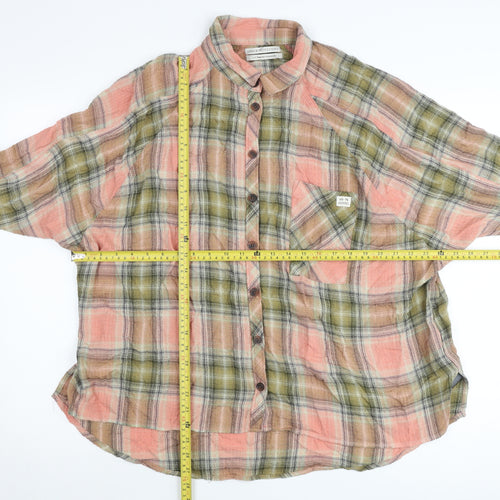 Urban Outfitters Womens Plaid Button Up Shirt Multicoloured Size S