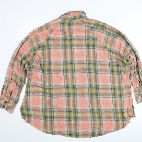 Urban Outfitters Womens Plaid Button Up Shirt Multicoloured Size S