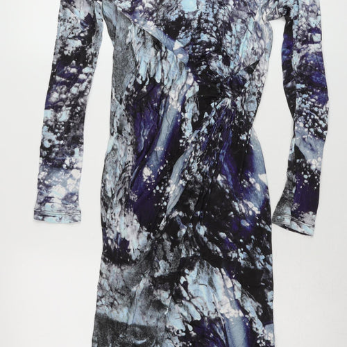 Damsel in a Dress Women’s Multicoloured Size 14 Bodycon Jersey V-Neck Dress