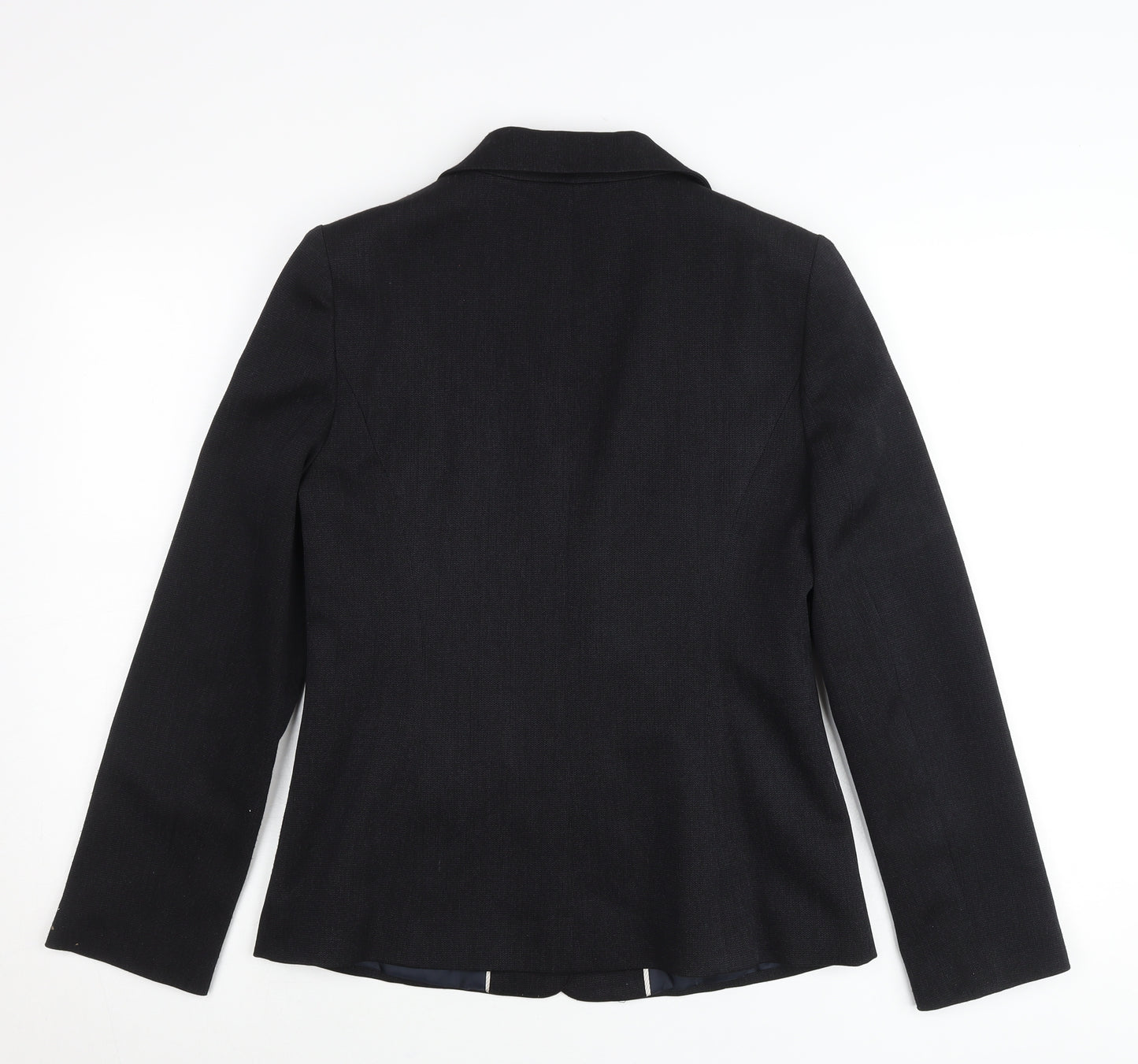 Papaya Women Black Size 10 Tailored Polyester Suit Jacket Blazer