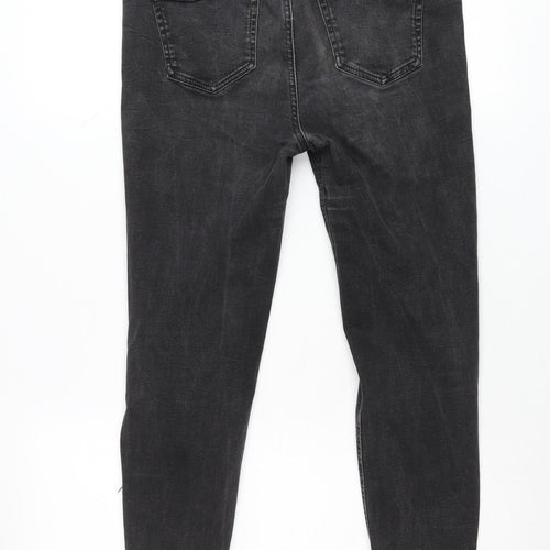 New Look Women Black Skinny Distressed Jeans UK 14 Jenna