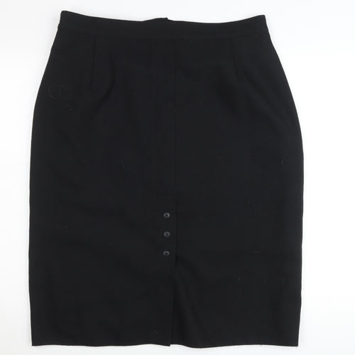 Berkertex Women Black Size 20 Pencil Skirt Business Workwear