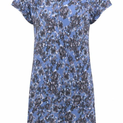 Jigsaw Women’s Blue Floral Shift Dress Size S Short Sleeve