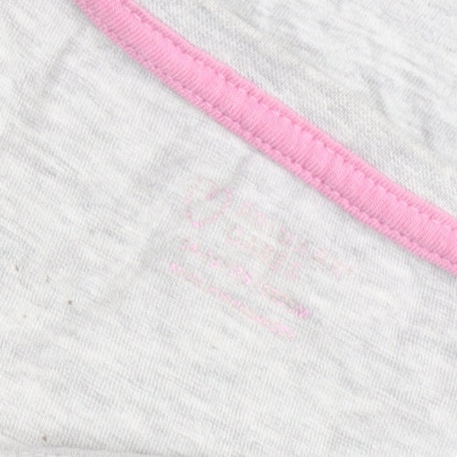 Primark Women’s Grey Panda Yoga Graphic T-Shirt Size 12