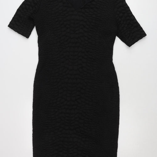 Marks and Spencer Women’s Black Sheath Dress Size 12 V-Neck