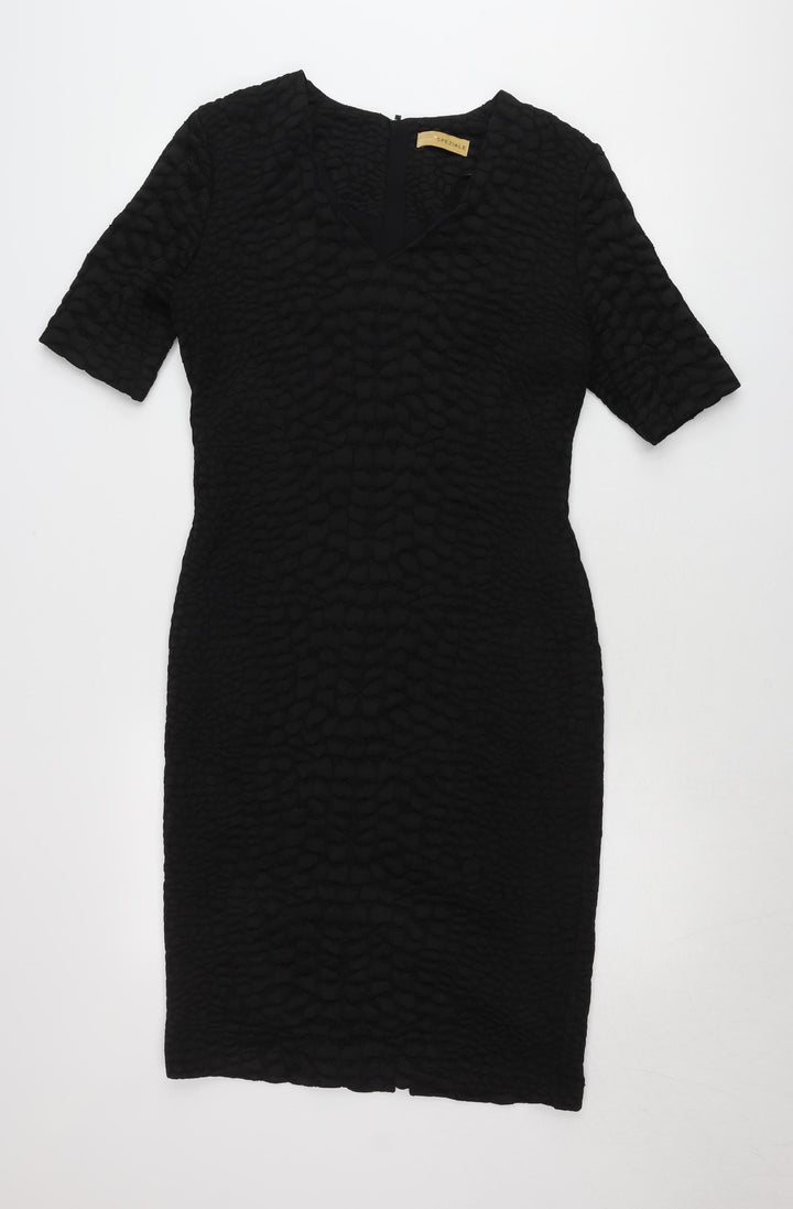 Marks and Spencer Women’s Black Sheath Dress Size 12 V-Neck