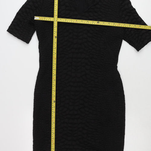 Marks and Spencer Women’s Black Sheath Dress Size 12 V-Neck