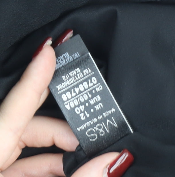 Marks and Spencer Women’s Black Sheath Dress Size 12 V-Neck