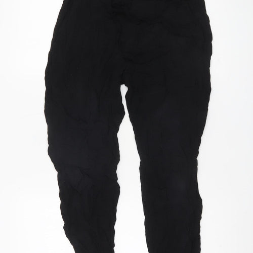 French Connection Women’s Black Viscose Straight Trousers Size 8