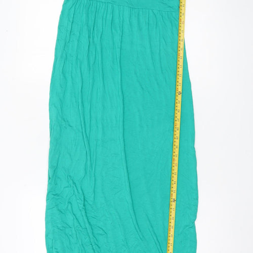 Next Womens Green Midi Maxi Dress Size 10 Viscose Lace Summer