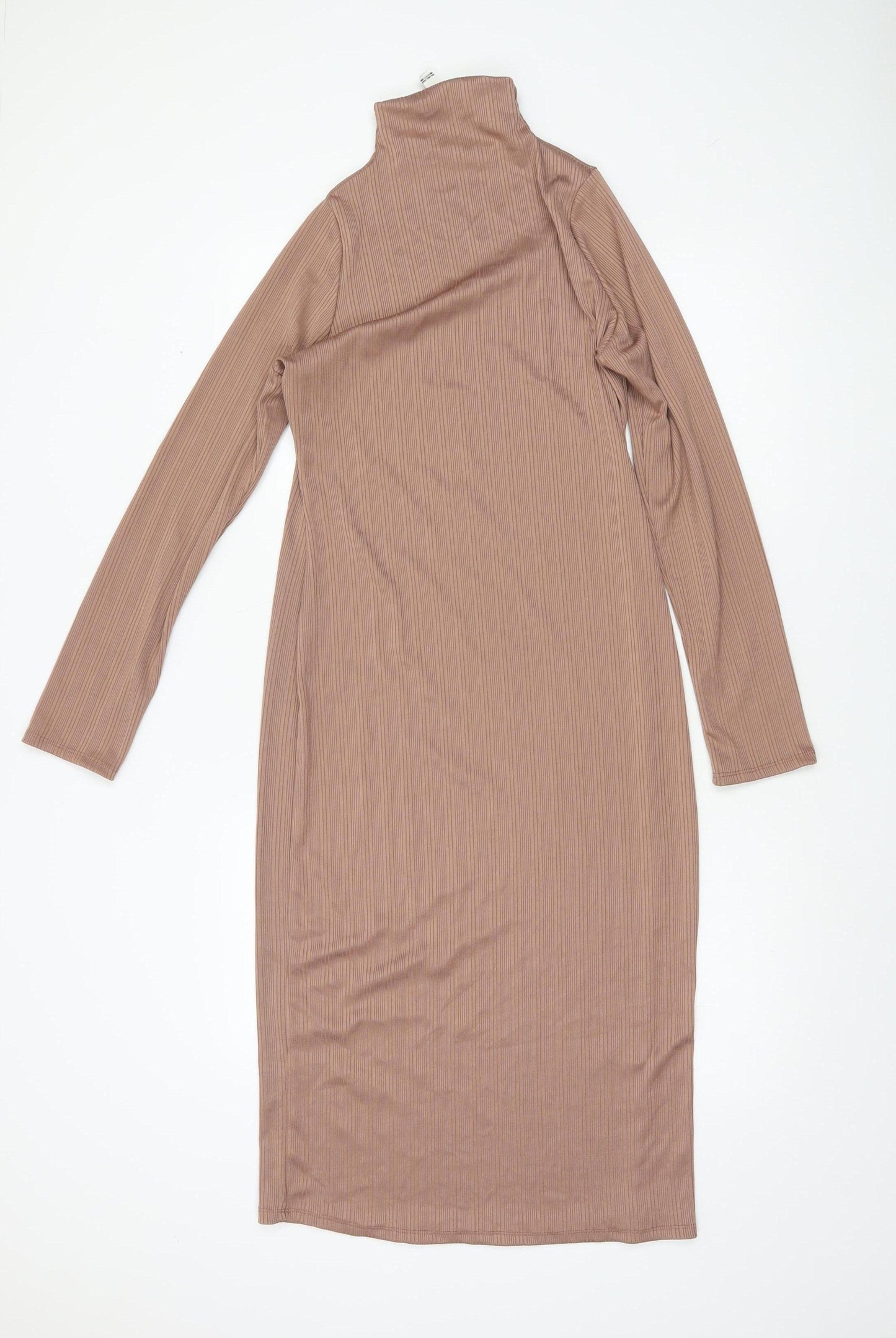 River Island Women’s Brown Bodycon Midi Dress Size 12