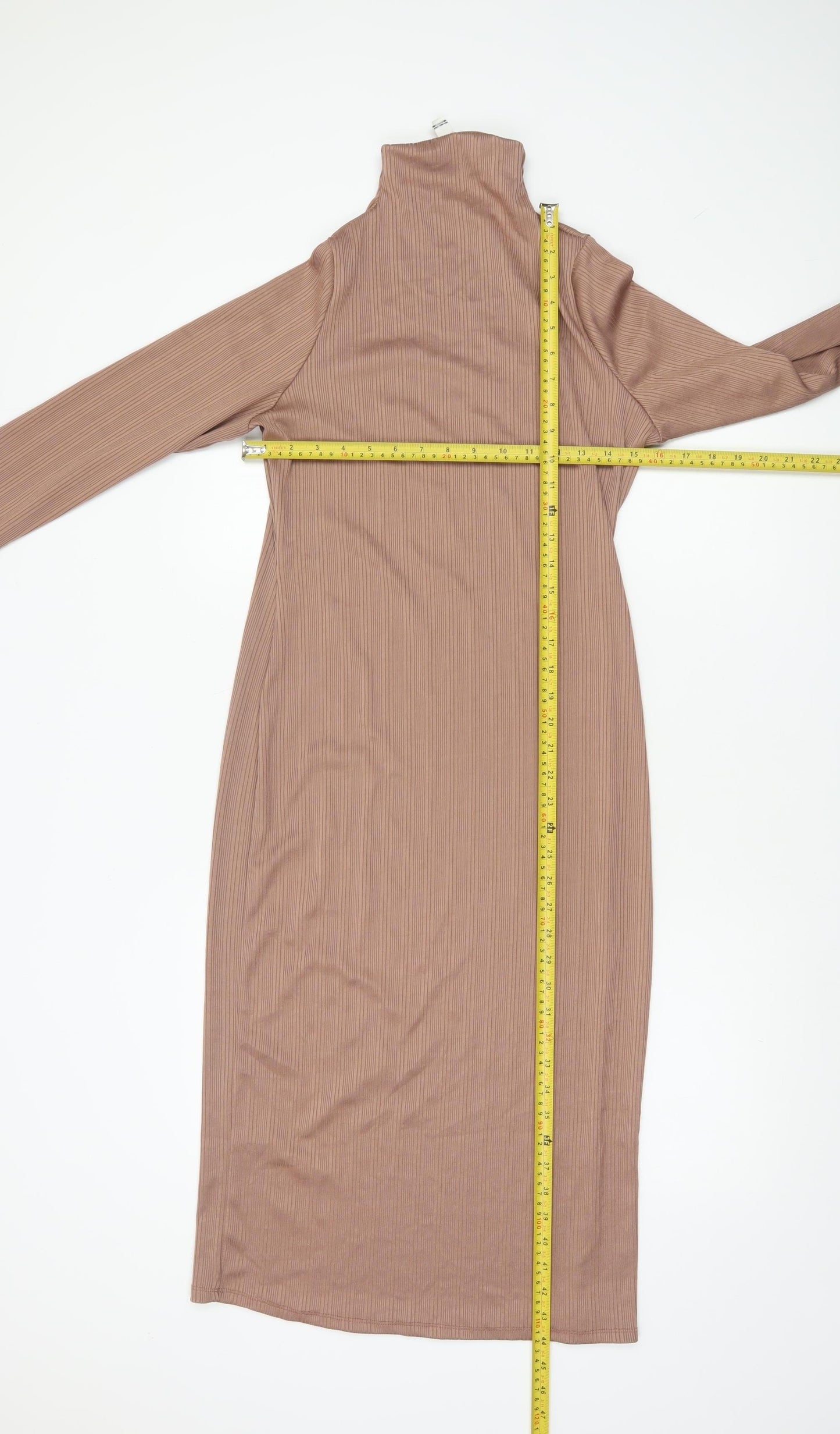 River Island Women’s Brown Bodycon Midi Dress Size 12