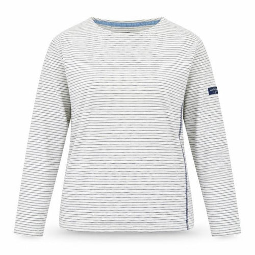 Joules Womens White Striped Nautical Long Sleeve T-Shirt Size S