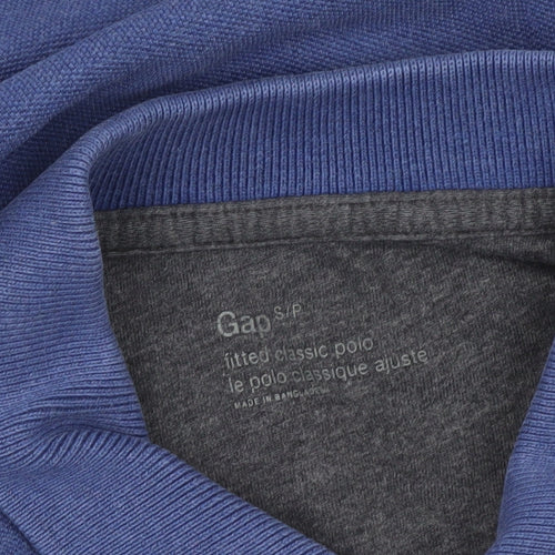 Gap Men’s Blue Classic Fit Cotton Polo Shirt Size S