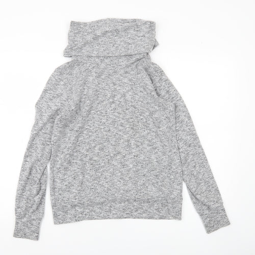 Dorothy Perkins Women’s Grey Knit Cowl Neck Long Sleeve Top UK 12