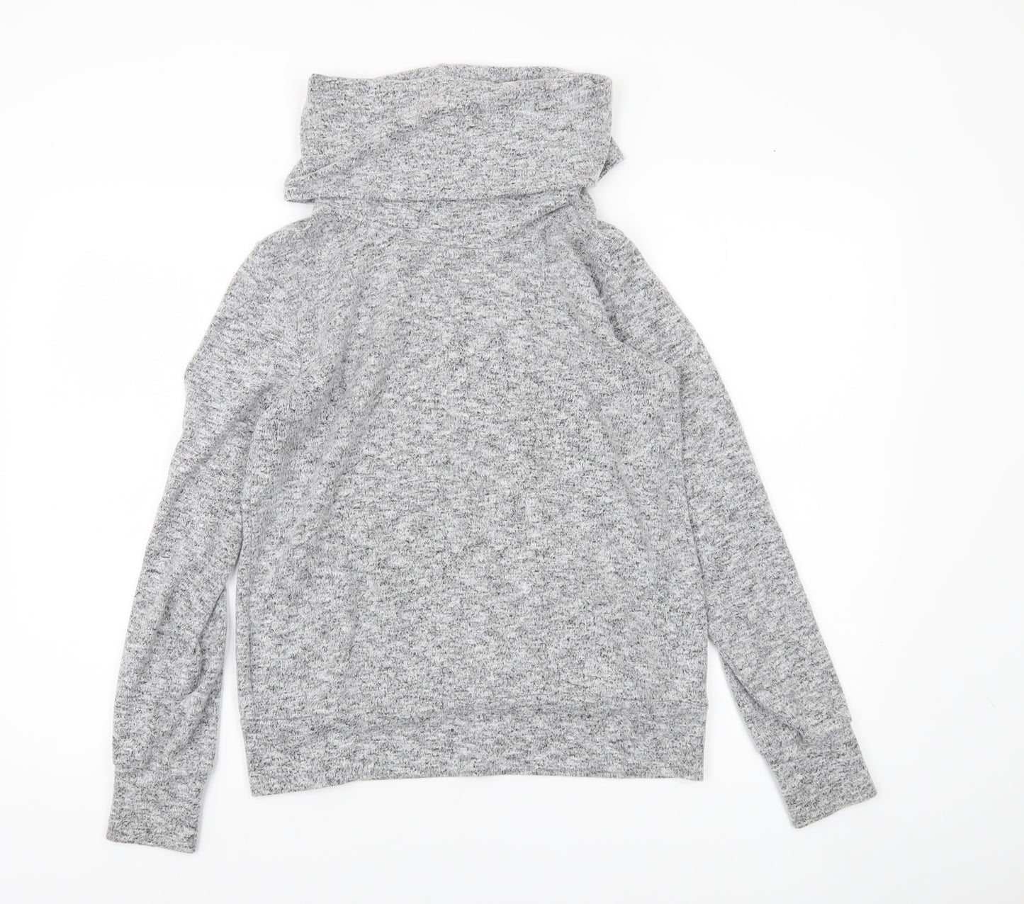 Dorothy Perkins Women’s Grey Knit Cowl Neck Long Sleeve Top UK 12