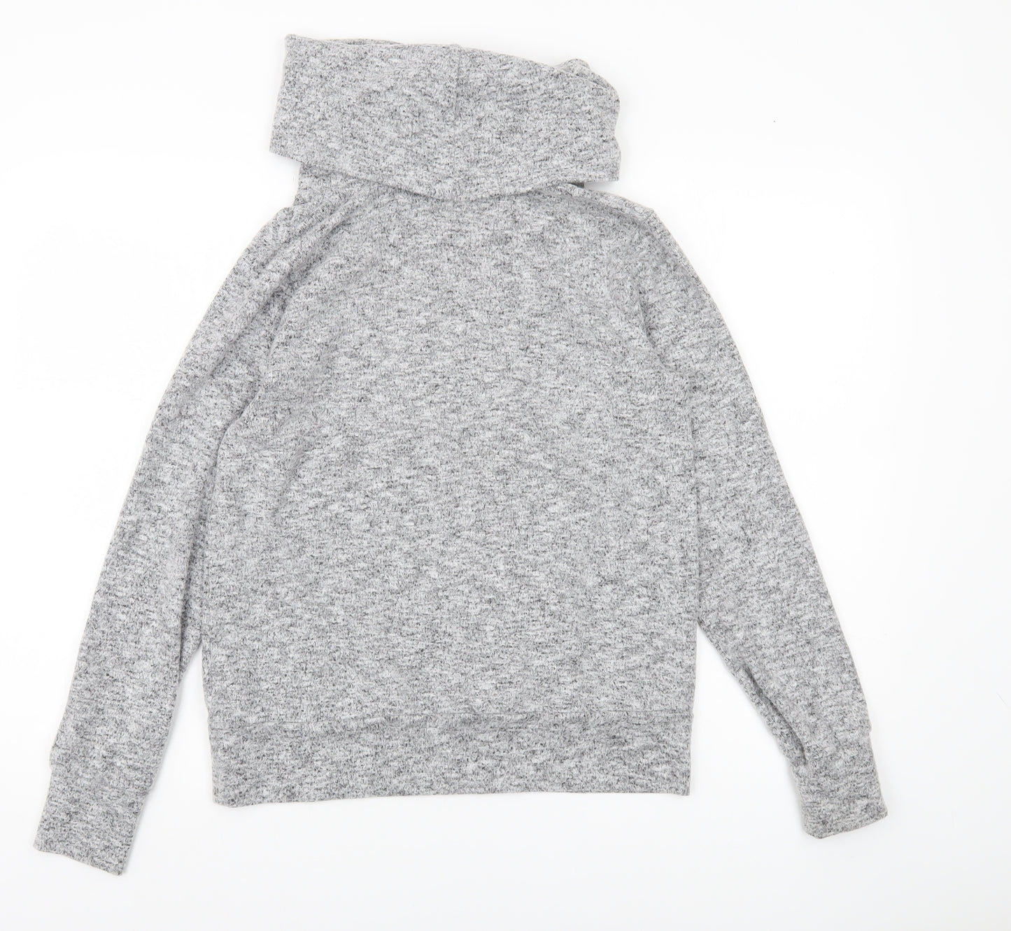 Dorothy Perkins Women’s Grey Knit Cowl Neck Long Sleeve Top UK 12
