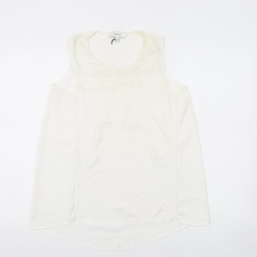 Ipekyol Women’s White Sleeveless Scoop Neck Tank Top S