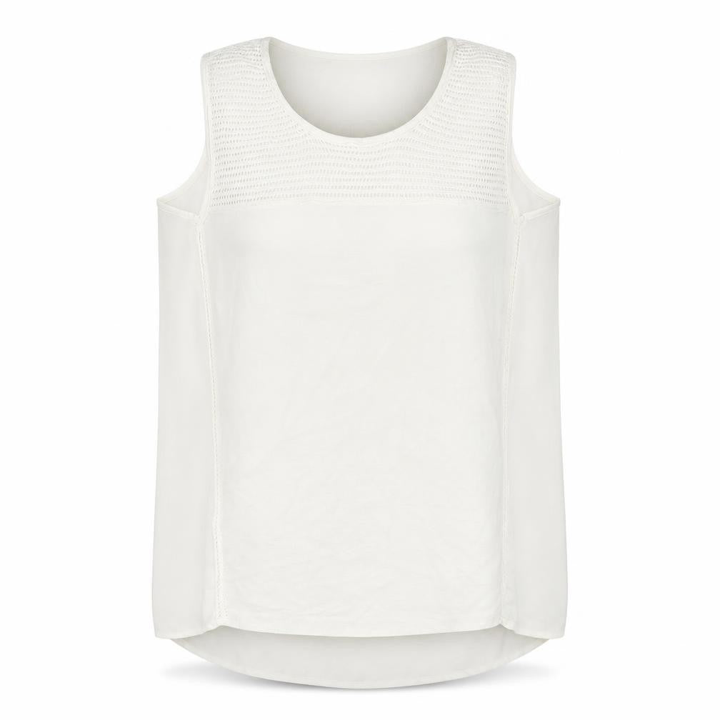 Ipekyol Women’s White Sleeveless Scoop Neck Tank Top S