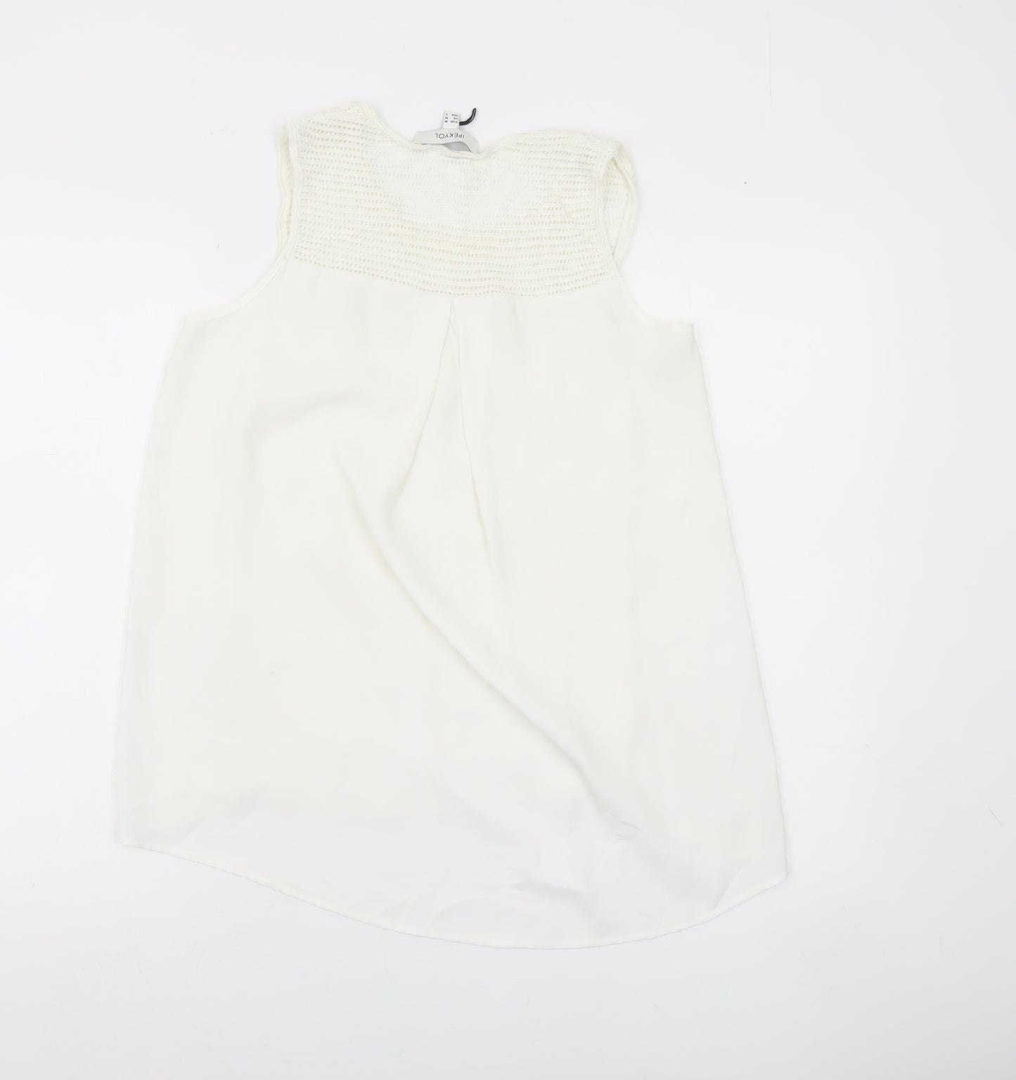 Ipekyol Women’s White Sleeveless Scoop Neck Tank Top S