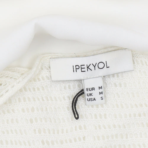 Ipekyol Women’s White Sleeveless Scoop Neck Tank Top S