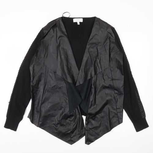 Coast Women’s Black Mid-Length Open Jacket Size M Regular