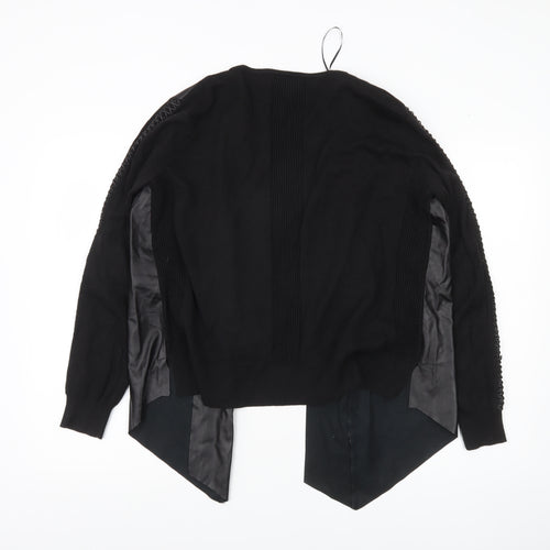 Coast Women’s Black Mid-Length Open Jacket Size M Regular