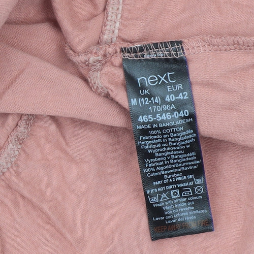 Next Women Pink Cotton Long Sleeve Nightshirt UK 12