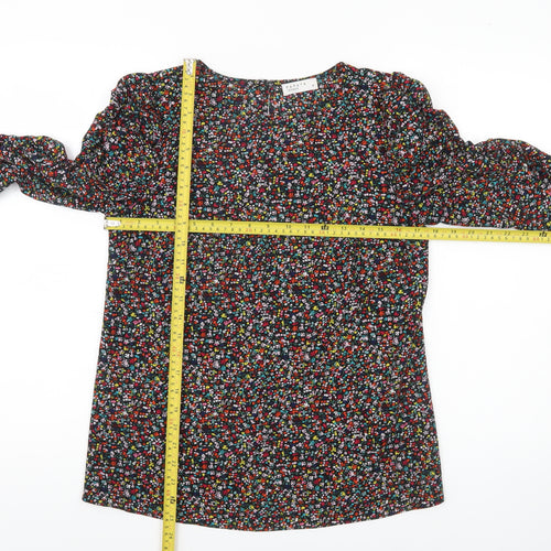 Papaya Women’s Multicoloured Floral Blouse Size 8 Long Sleeve Tunic