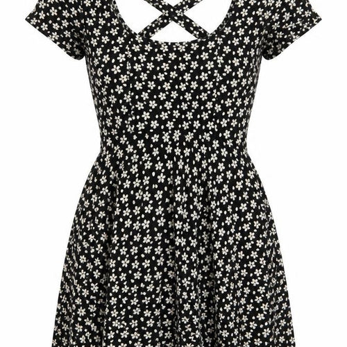 Cooperative Women’s Black Floral Skater Mini Dress XS