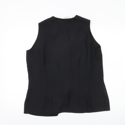 Premier Collection Womens Black Sleeveless Blouse Size 18 Workwear