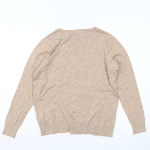 Peacocks Women’s Beige Crew Neck Pullover Jumper Size 10