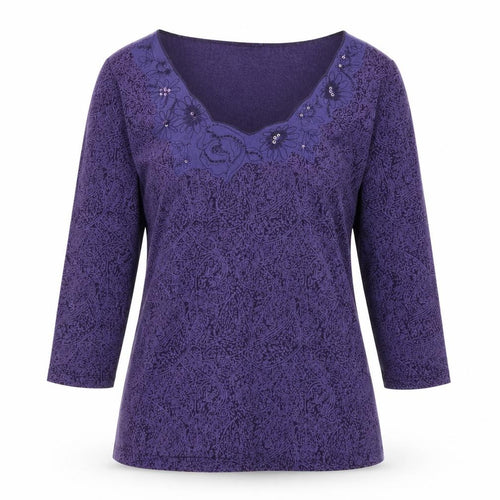 Marks and Spencer Per Una Womens Purple Floral Tunic Blouse Size 10