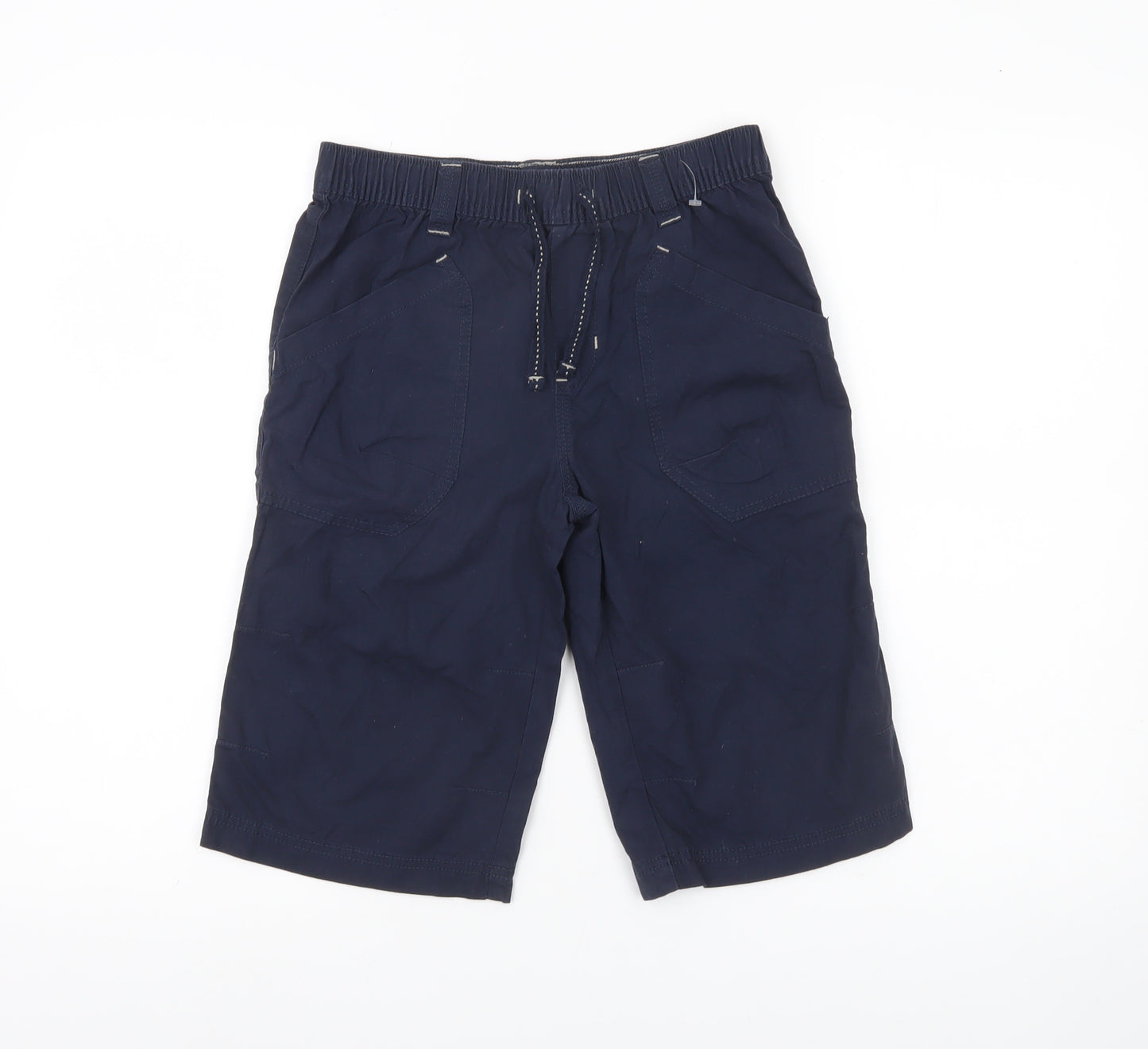 Next Boys Blue 10 Years Cargo Shorts Elastic Waist Drawstring Pockets