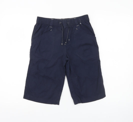 Next Boys Blue 10 Years Cargo Shorts Elastic Waist Drawstring Pockets