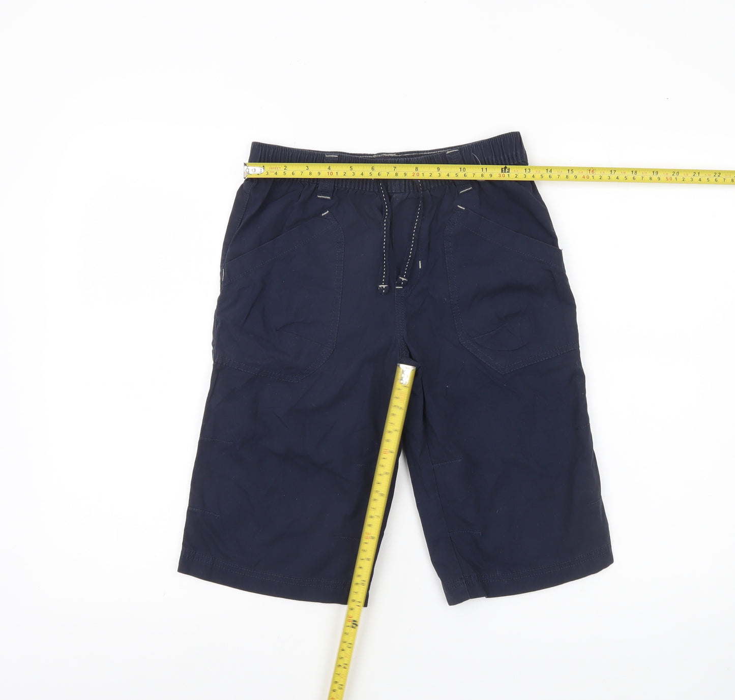 Next Boys Blue 10 Years Cargo Shorts Elastic Waist Drawstring Pockets