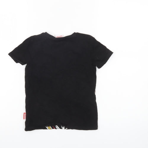 Tu Boys Marvel Iron Man Black Cotton T-Shirt 4 Years Short Sleeve