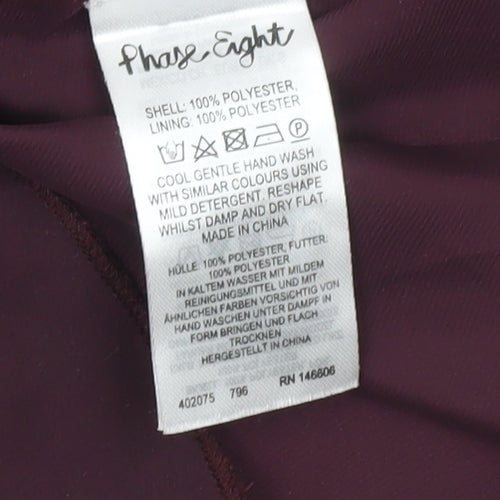 Phase Eight Women’s Purple Sequin Tunic Blouse Size S Party Top