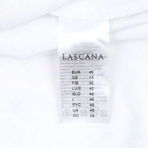 Lascana Women’s Multicoloured Skater Dress Size 14 Short Sleeve