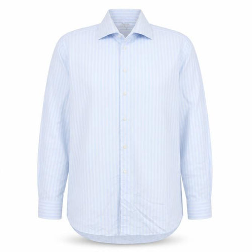 Austin Reed Men’s Blue Striped 16R Long Sleeve Cotton Shirt