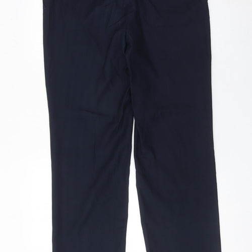 Greenwoods Essentials Men’s Blue Dress Pants Trousers 35W 35L Regular Fit