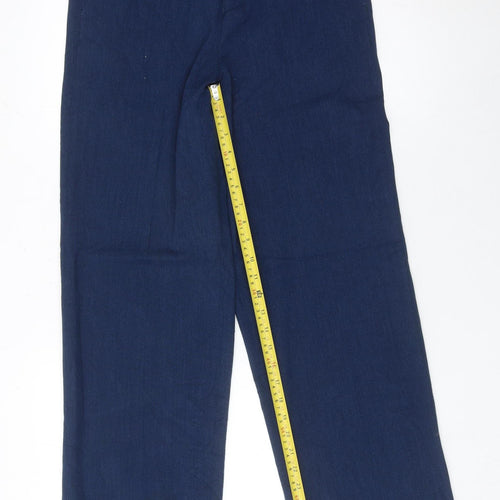 ASOS Men’s Blue Regular Fit Trousers Size 28W 32L Straight Leg