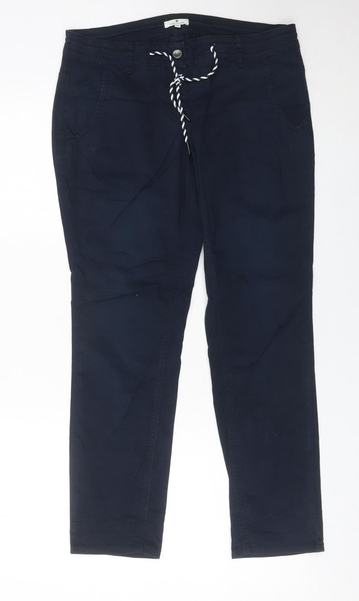 Tom Tailor Womens Blue Tapered Slim Fit Jeans Size 8 Stretch Cotton