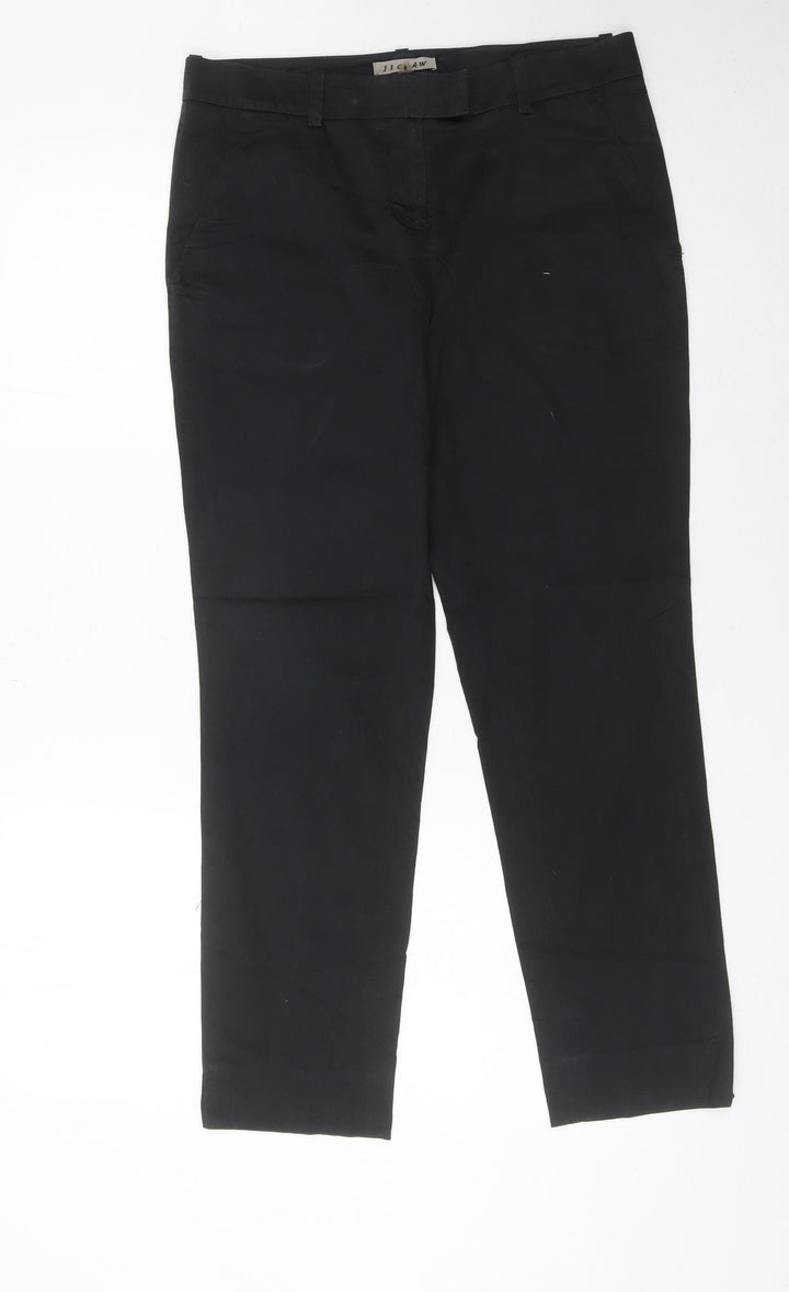 Jigsaw Women’s Black Slim Fit Chino Trousers Size 8