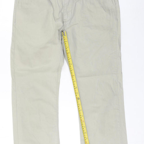 Boston Crew Men's Beige Chino Trousers 30W 31L Straight Fit