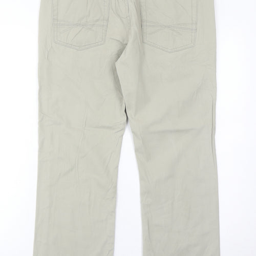 Boston Crew Men's Beige Chino Trousers 30W 31L Straight Fit