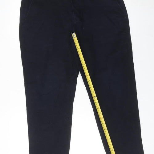 Uniqlo Men's Black Slim Chino Trousers 30x30 Cotton Blend