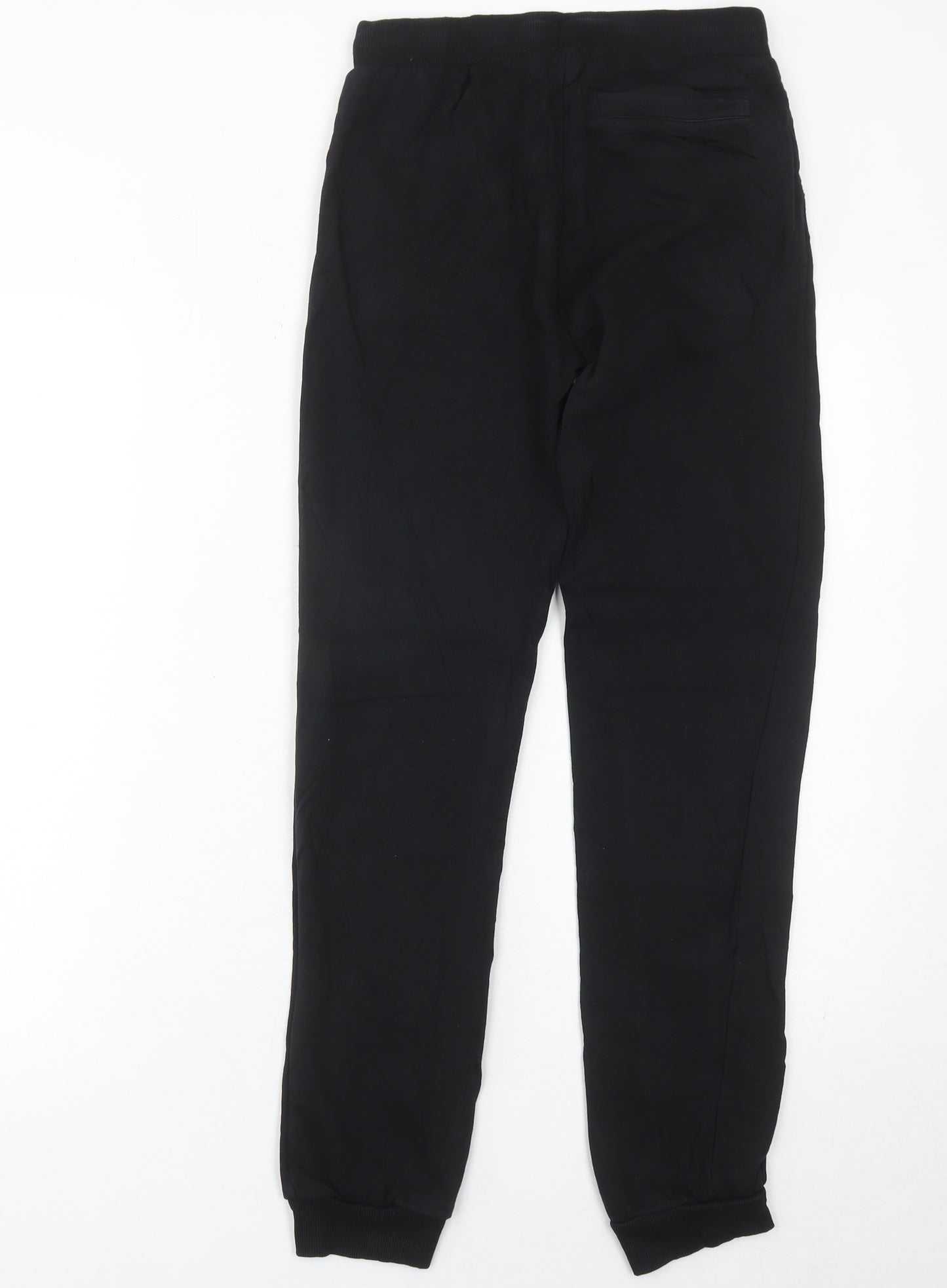 Guess Boys Black Jogger Trousers Age 12 Years Logo Side Stripe