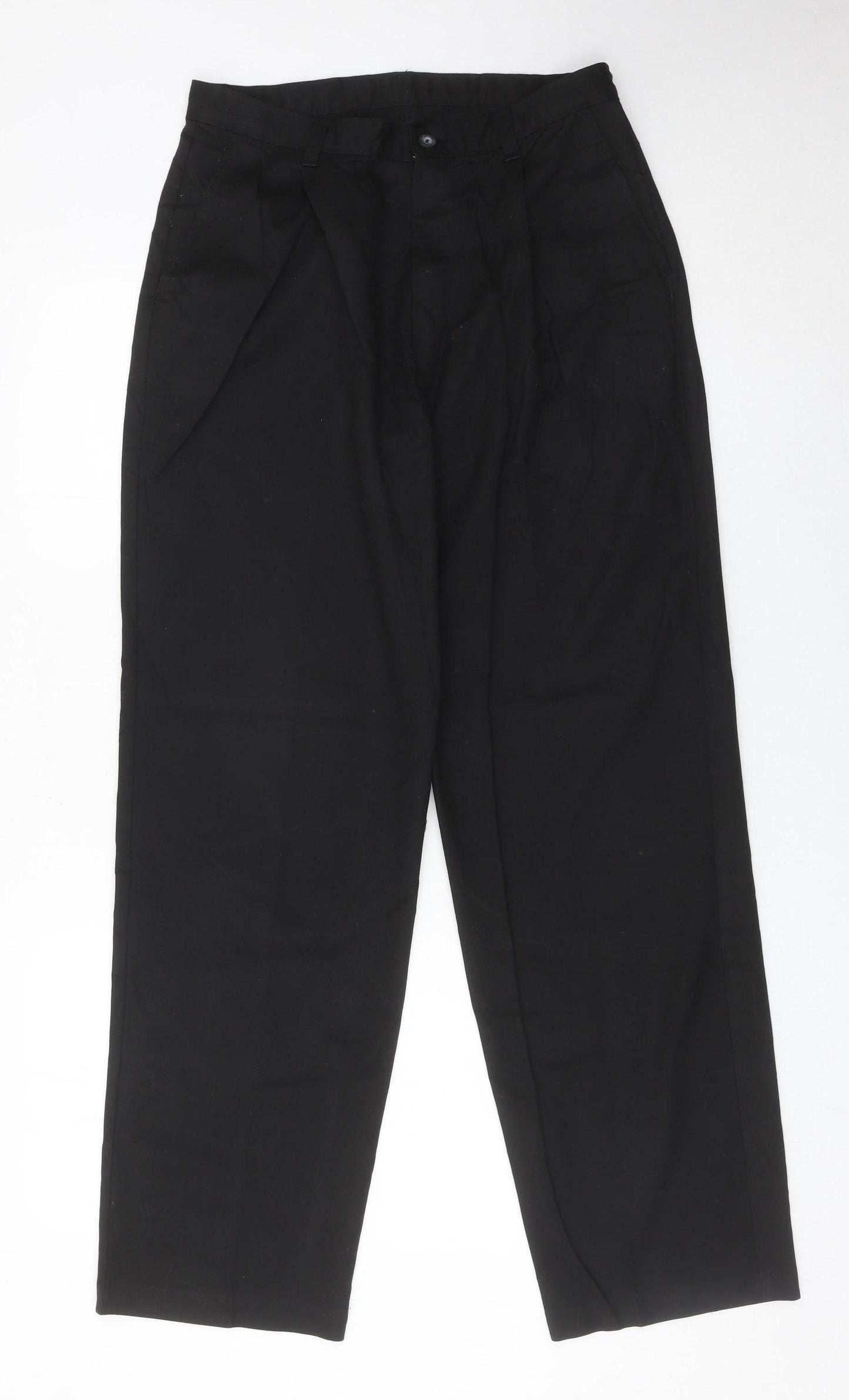 Marks and Spencer Boys Black Dress Pants Trousers 15 Years 30in Waist Formal